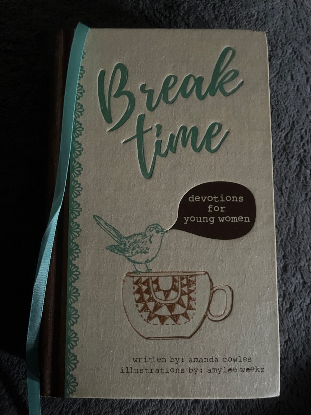 Break Time Devotions for Young Women - Teal & Cream Cover